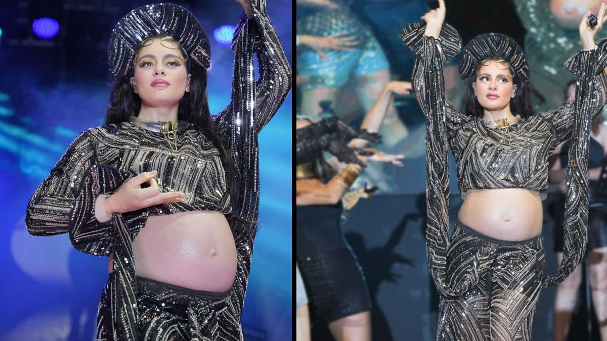 Hamile Atiye, Mersin'de sahne performansıyla dikkat çekti