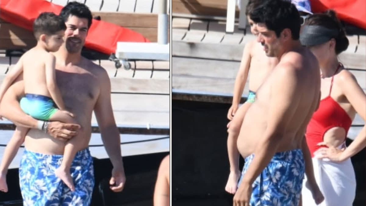 Burak Özçivit Bodrum'da tatil yaparken görüntülendi