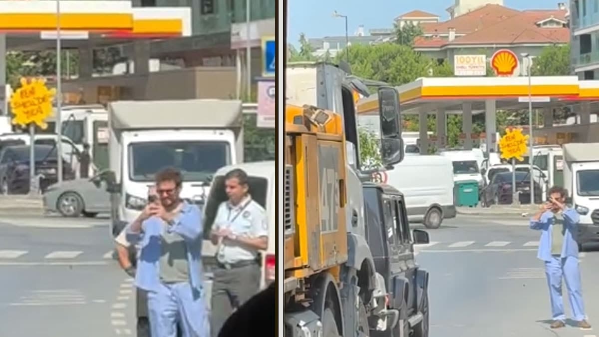 Ünlü şef Danilo Zanna'nın yeni cipine iş makinesi çarptı