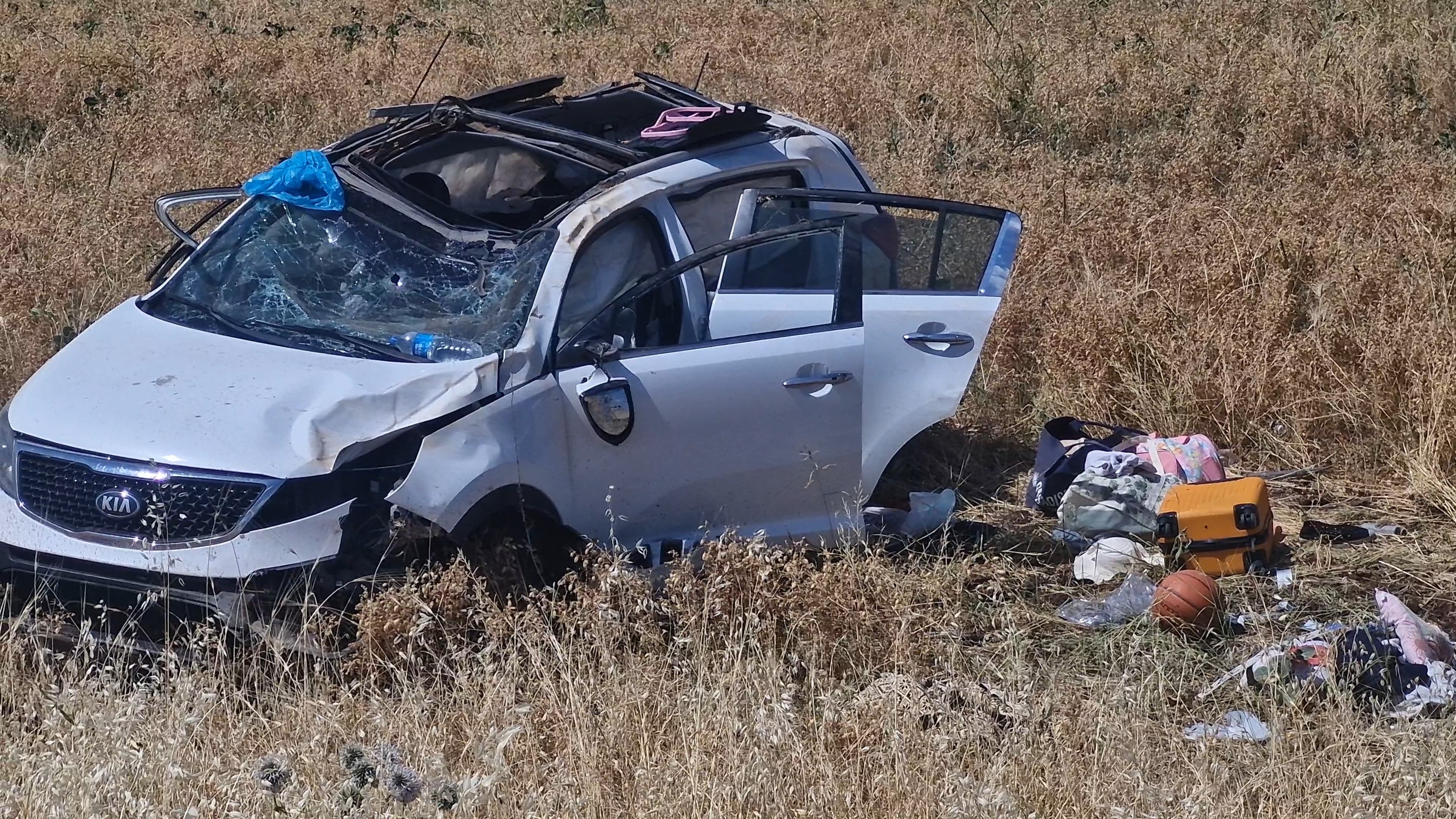 Diyarbakır'da devrilen cipte 5 kişi yaralandı