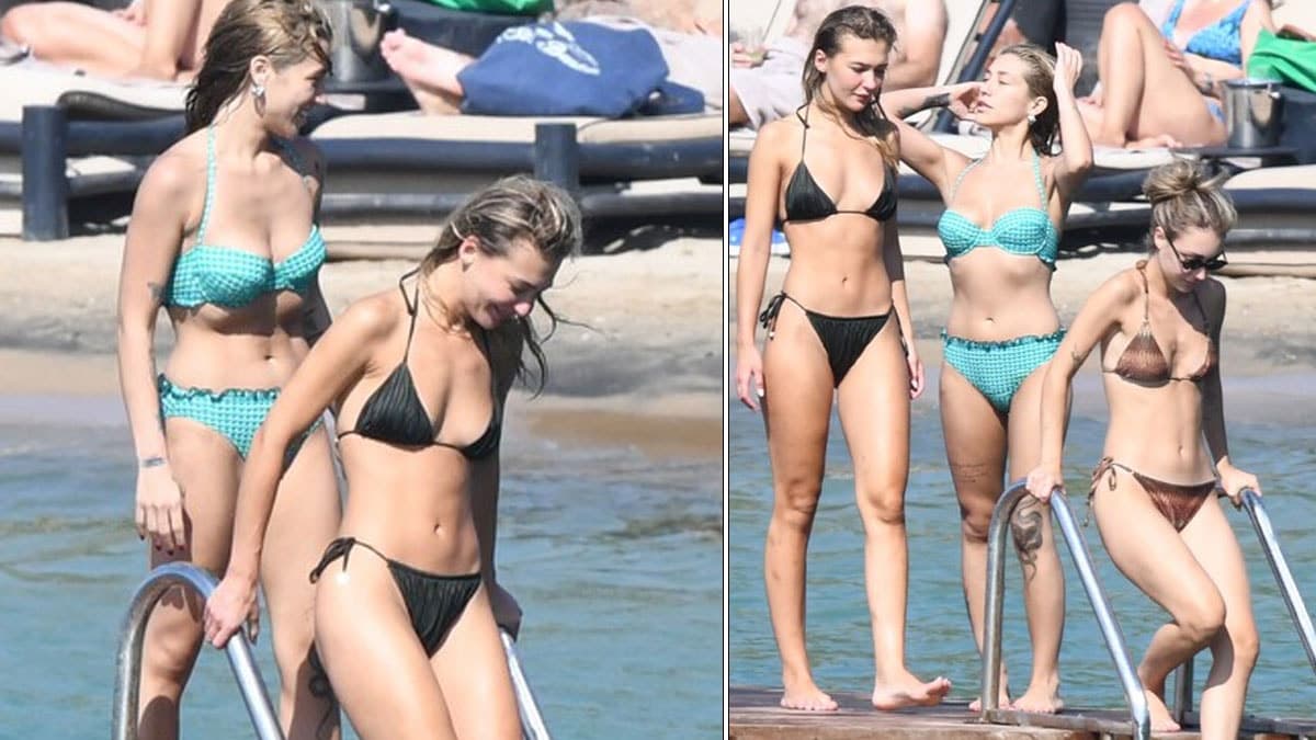 Melisa Döngel Bodrum'da tatil yaparken görüntülendi