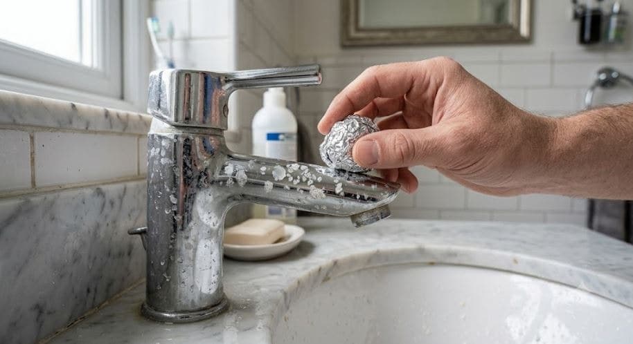 Musluk temizliğinde folyoyla ovmanın faydaları
