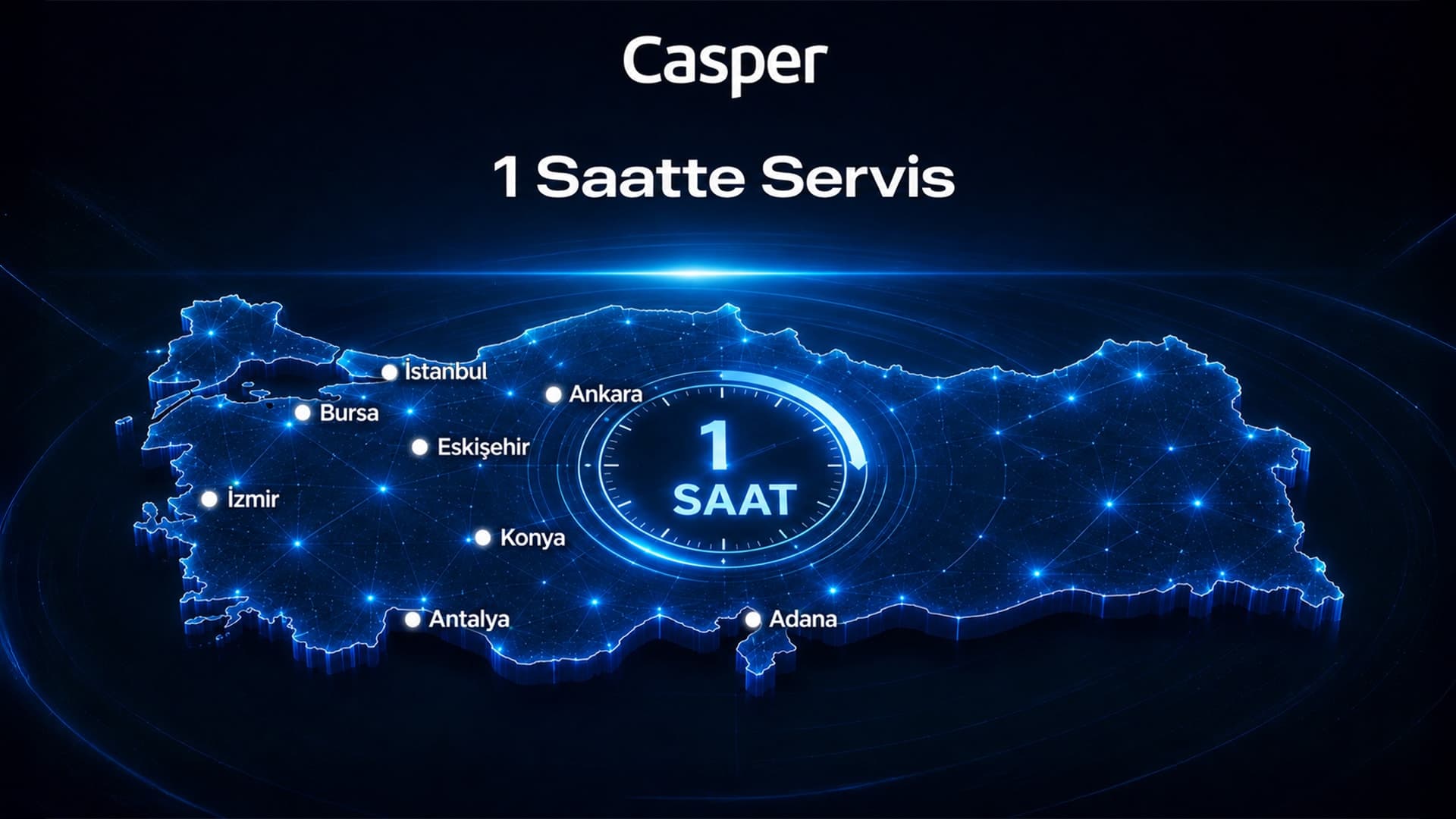 Casper, 11 Yıldır 8 Şehirde 1 Saatte Servis Hizmeti Sunuyor