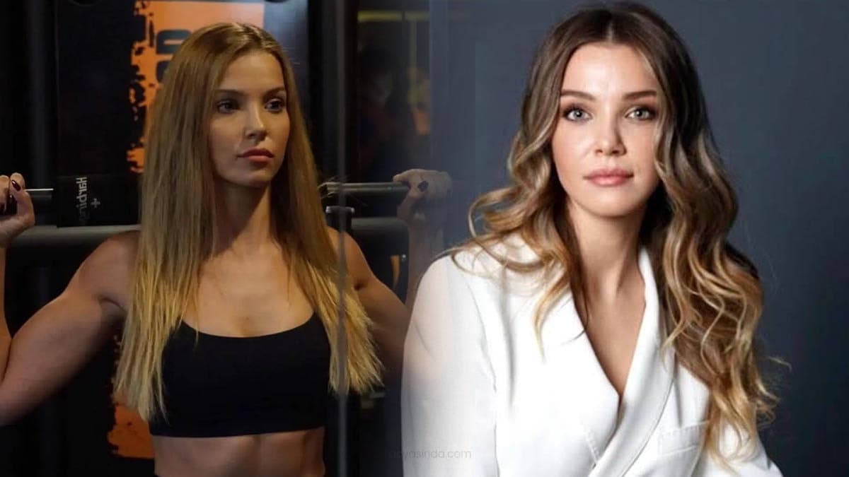 Bikinili pozuyla bahçede ilgi topladı