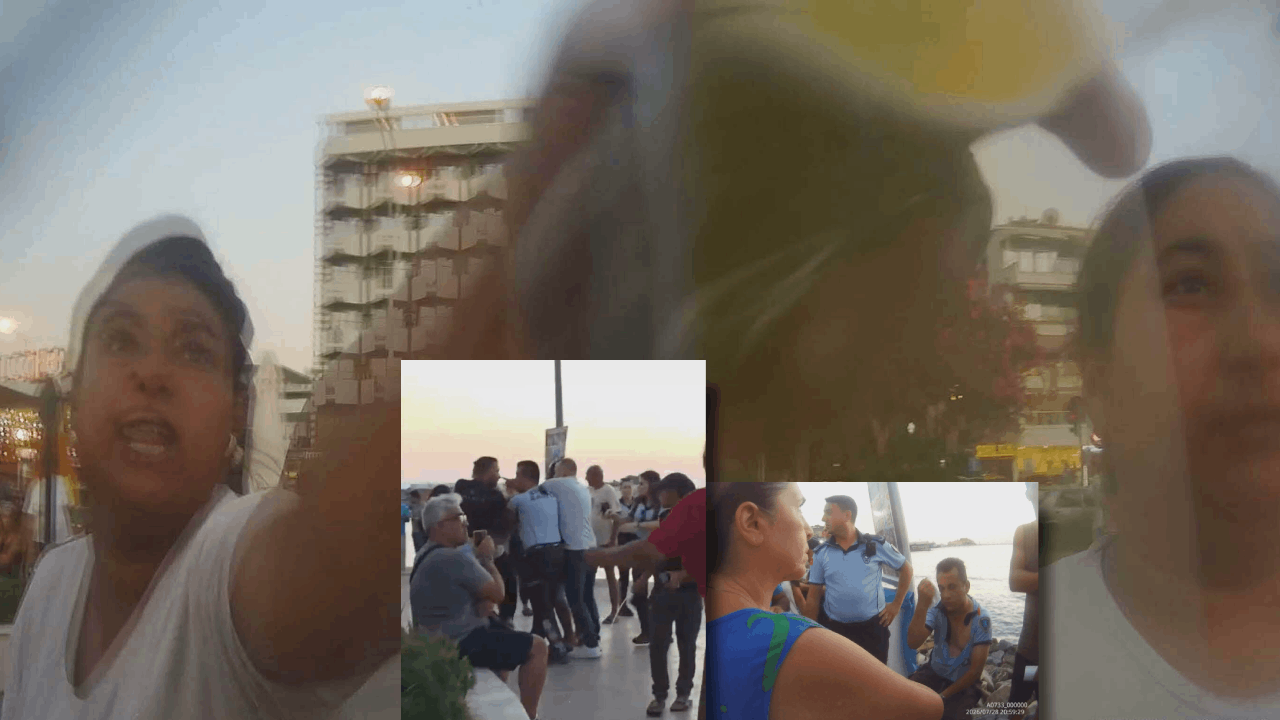 Kuşadası'nda dilenciler zabıta memuruna saldırdı