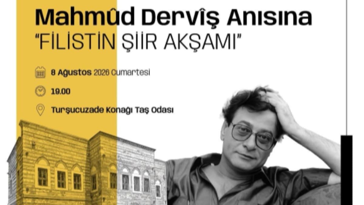 İBB, Mahmud Derviş için Filistin Şiir Akşamı düzenliyor