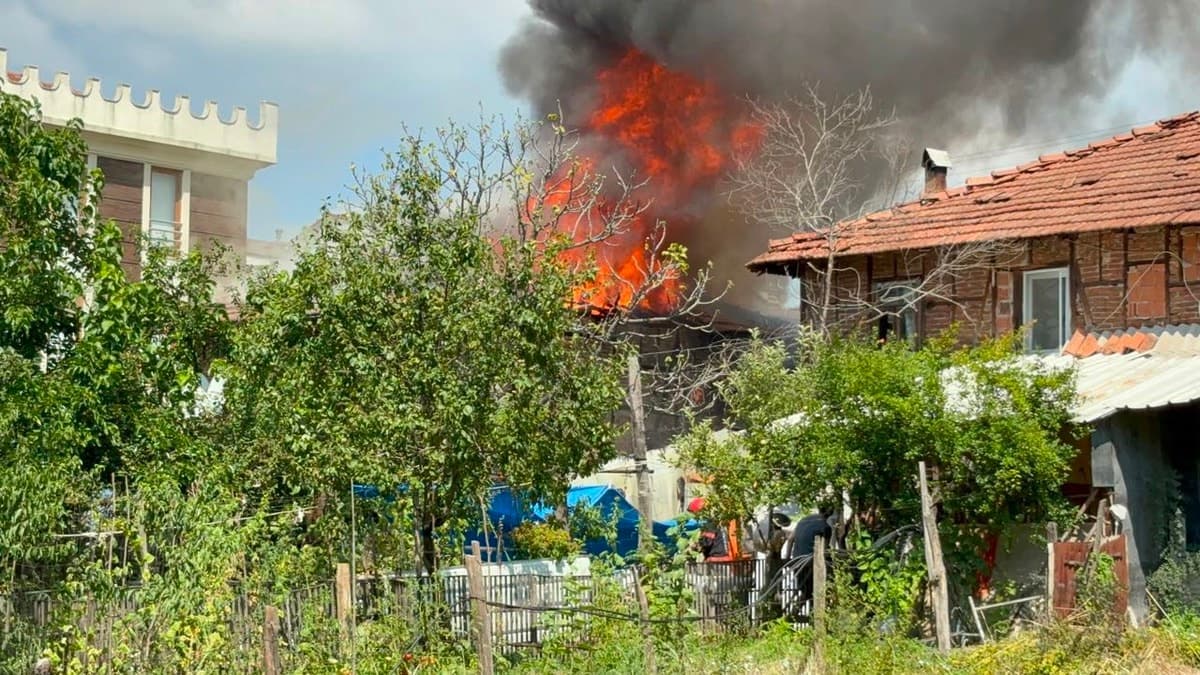 Sakarya'da ahşap evde yangın çıktı, ev kullanılamaz hale geldi