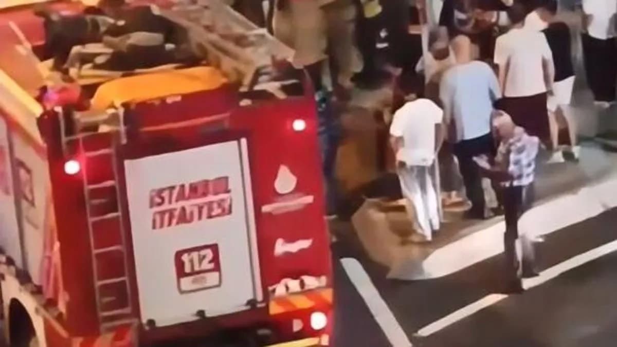 Kağıthane'de İETT otobüsü ve otomobil çarpıştı