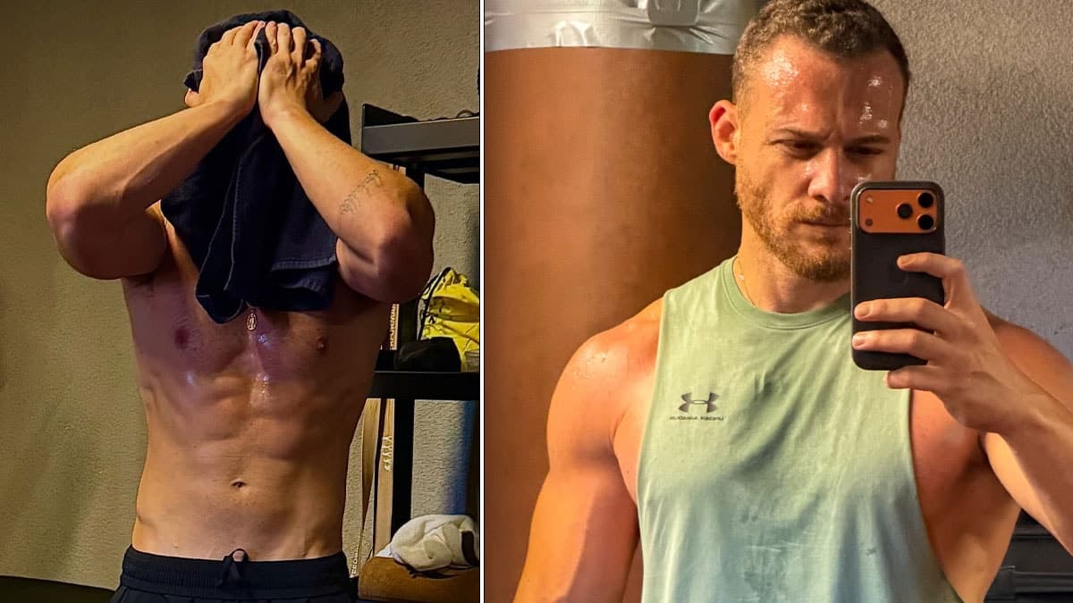 Kerem Bürsin spor sonrası kaslı pozlarıyla dikkat çekti