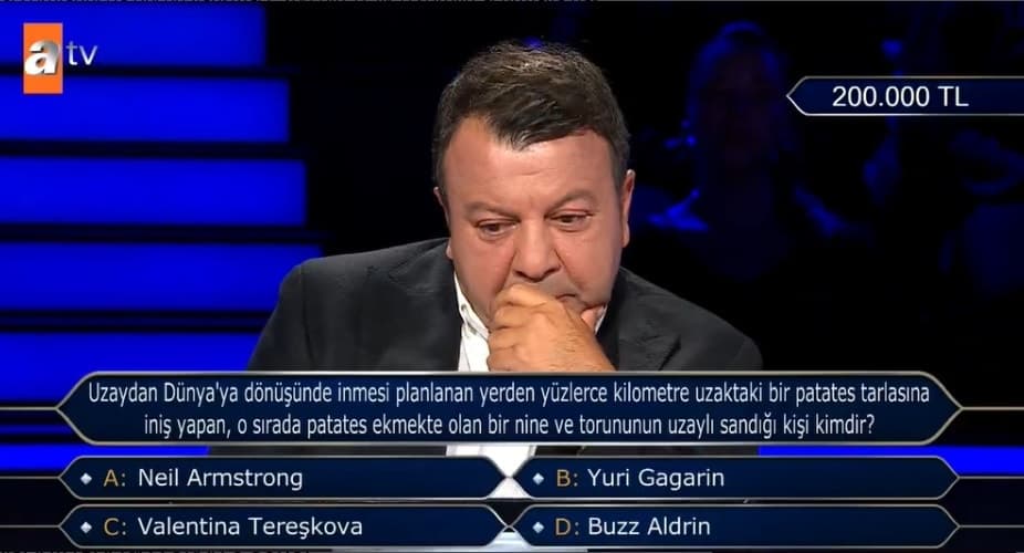 Kim Milyoner Olmak İster'de 200 bin TL'lik soru yanıtlandı