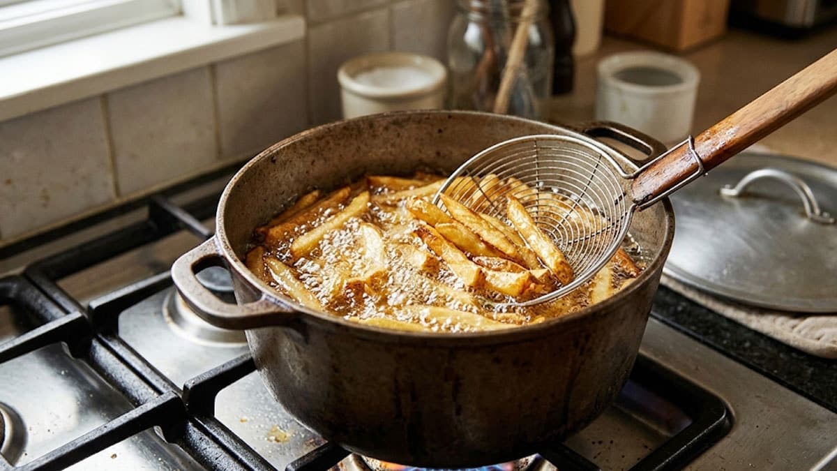 Patates kızartmasına 1 kaşık ekleyerek çıtırlık kazandırın