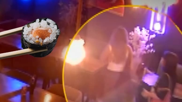 Kadıköy'de suşi restoranında genç kız iki kat aşağı düştü
