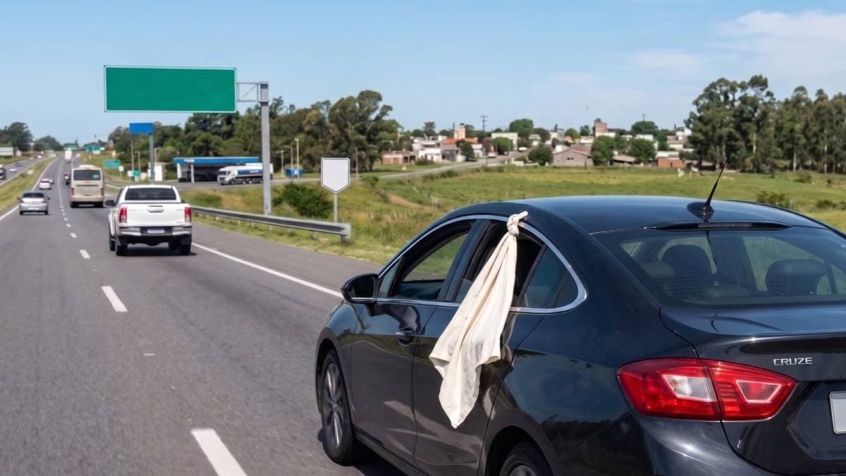 Trafikte beyaz atlet asılı araçlara dikkat edin