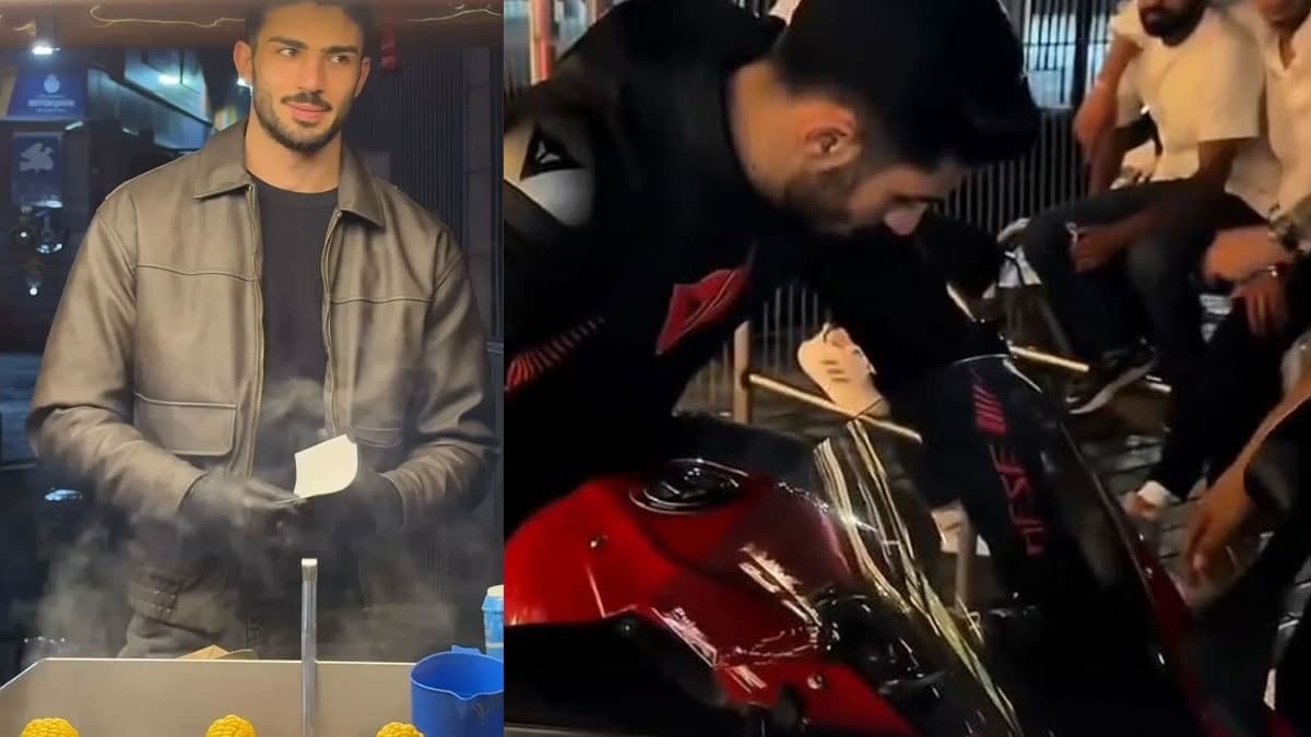 Yakışıklı Mısırcı Alper Temel yeni motosikletiyle gündemde