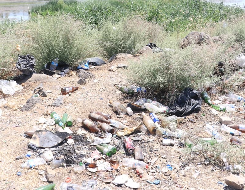 Dicle Vadisi'nde piknik sonrası çevre kirliliği