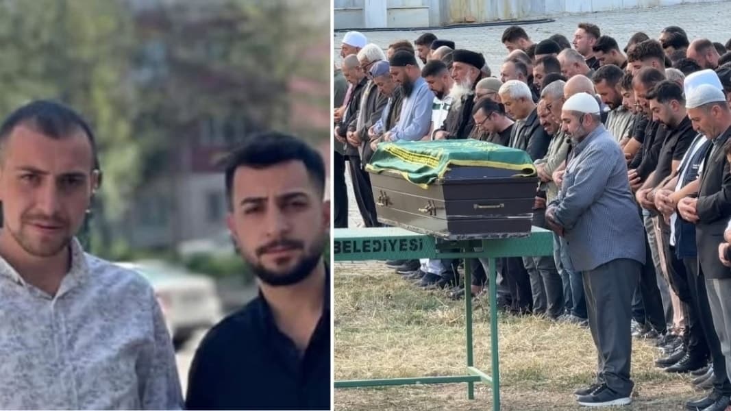 Baba, katledilen iki evladının cenaze namazını kıldırdı