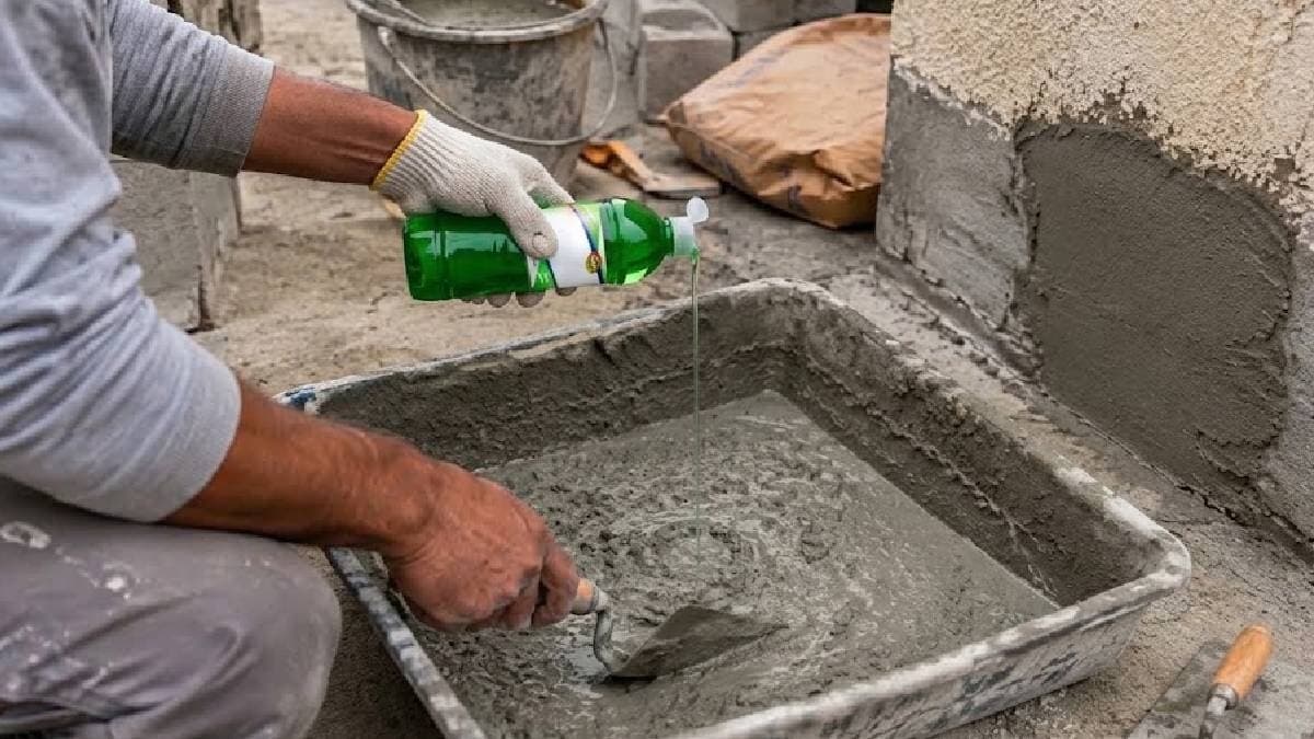 Beton harcına bulaşık deterjanı dökme sonucu yaşanan felaket
