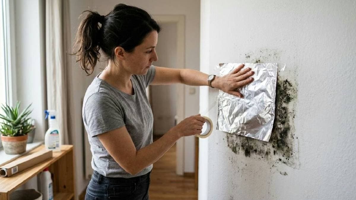 Alüminyum folyo ile duvarlardaki nemi kontrol edin