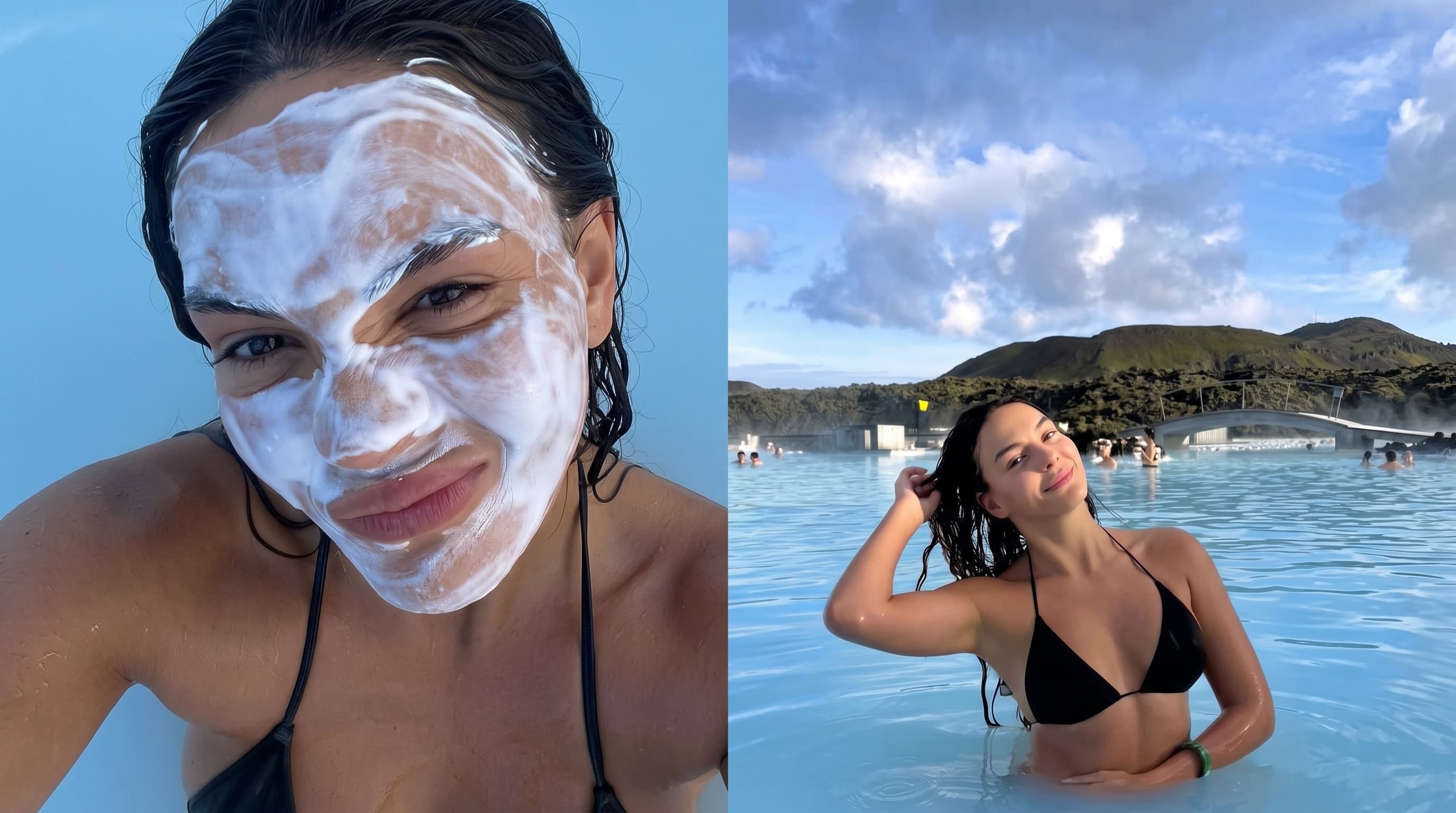 Ebru Şahin'in İzlanda tatilinden paylaştığı pozlar dikkat çekti