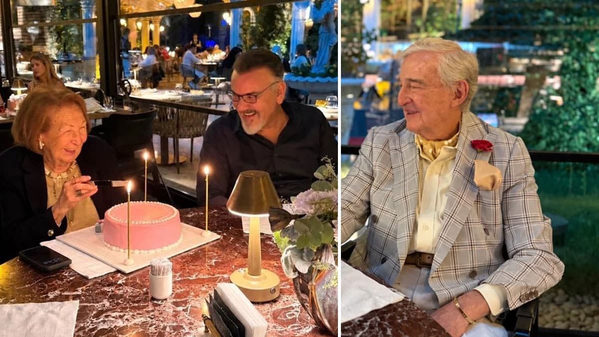 Semahat Arsel 98. yaşını kardeşi Rahmi Koç ile kutladı