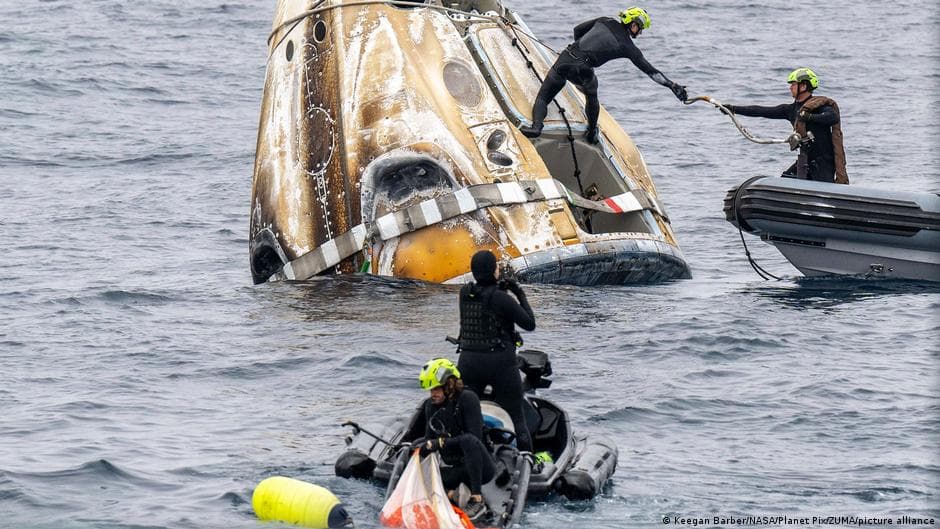 ISS crew returns to Earth in first-ever medical evacuation