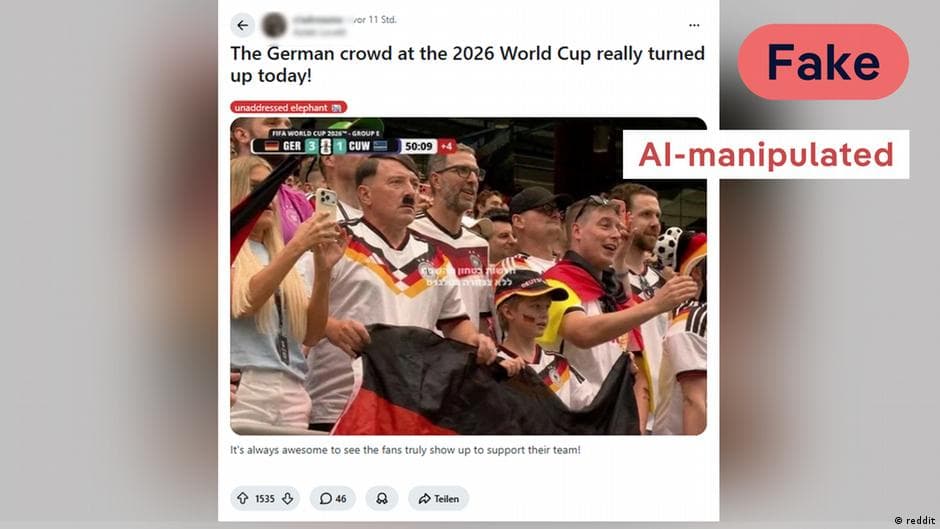 Viral Image of Fan Resembling Hitler at Germany's World Cup Match Under Scrutiny