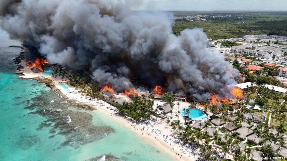 Fire at Dominican Republic hotel results in one death and mass evacuation