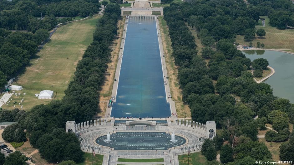 Trump Warns of Prison Time for Damage to Reflecting Pool