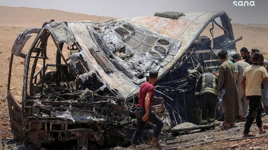 Fatal Bus Collision in Eastern Syria Claims Dozens of Lives