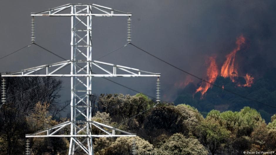 Wildfires in France and Spain Prompt Widespread Evacuations Amid High Winds