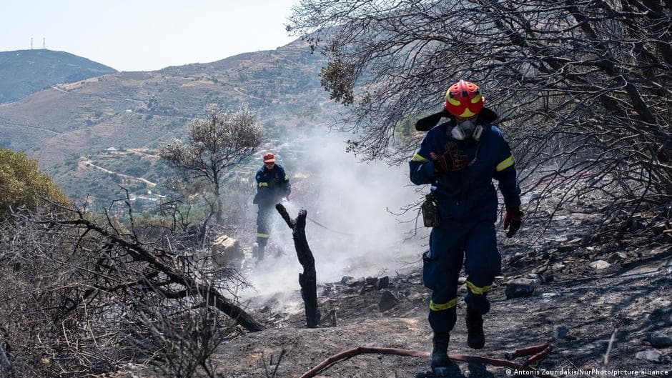 Wildfires in Crete Prompt Evacuations and Result in Firefighter Fatalities
