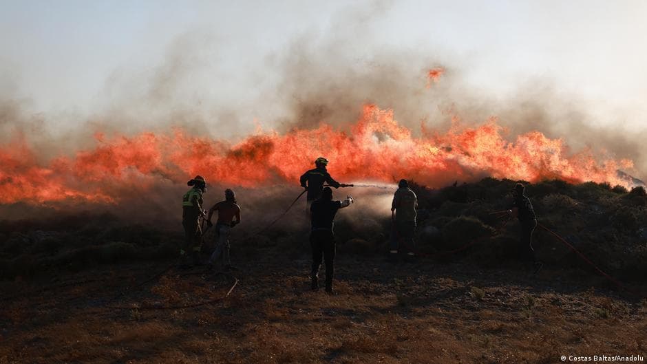 Greece Faces Wildfires in Over 70 Locations, Including Areas Near Athens