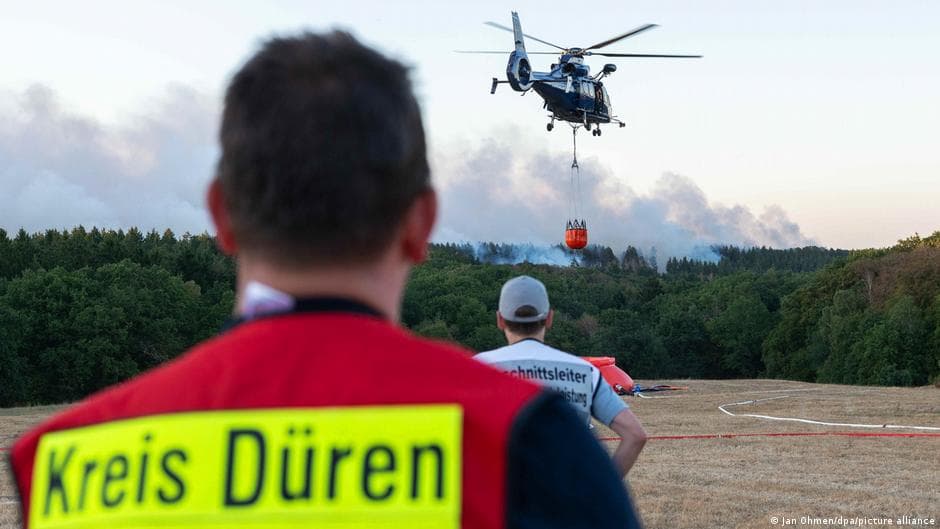Wildfire in Western Germany Leads to Evacuations of Local Villagers