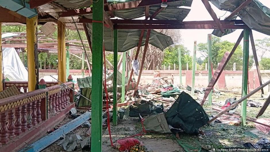 Myanmar Military Airstrike Targets Buddhist Monastery, Resulting in 14 Deaths