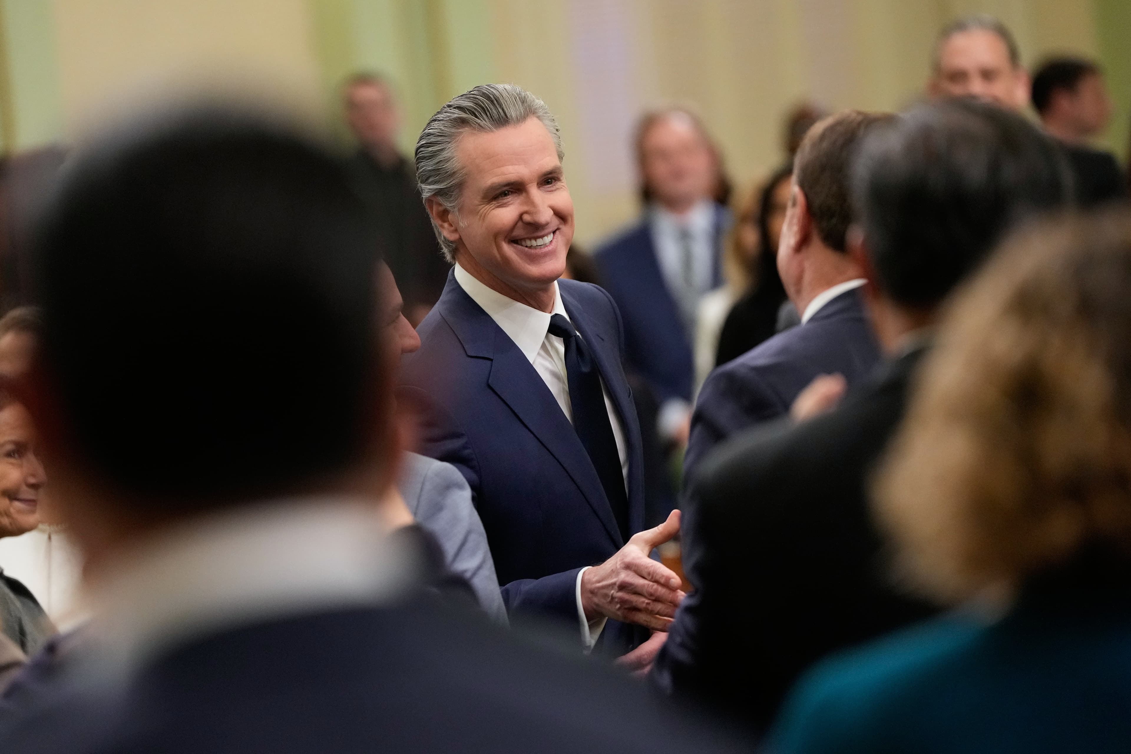 Gavin Newsom’s sticking with the podcast formula that drove Democrats crazy