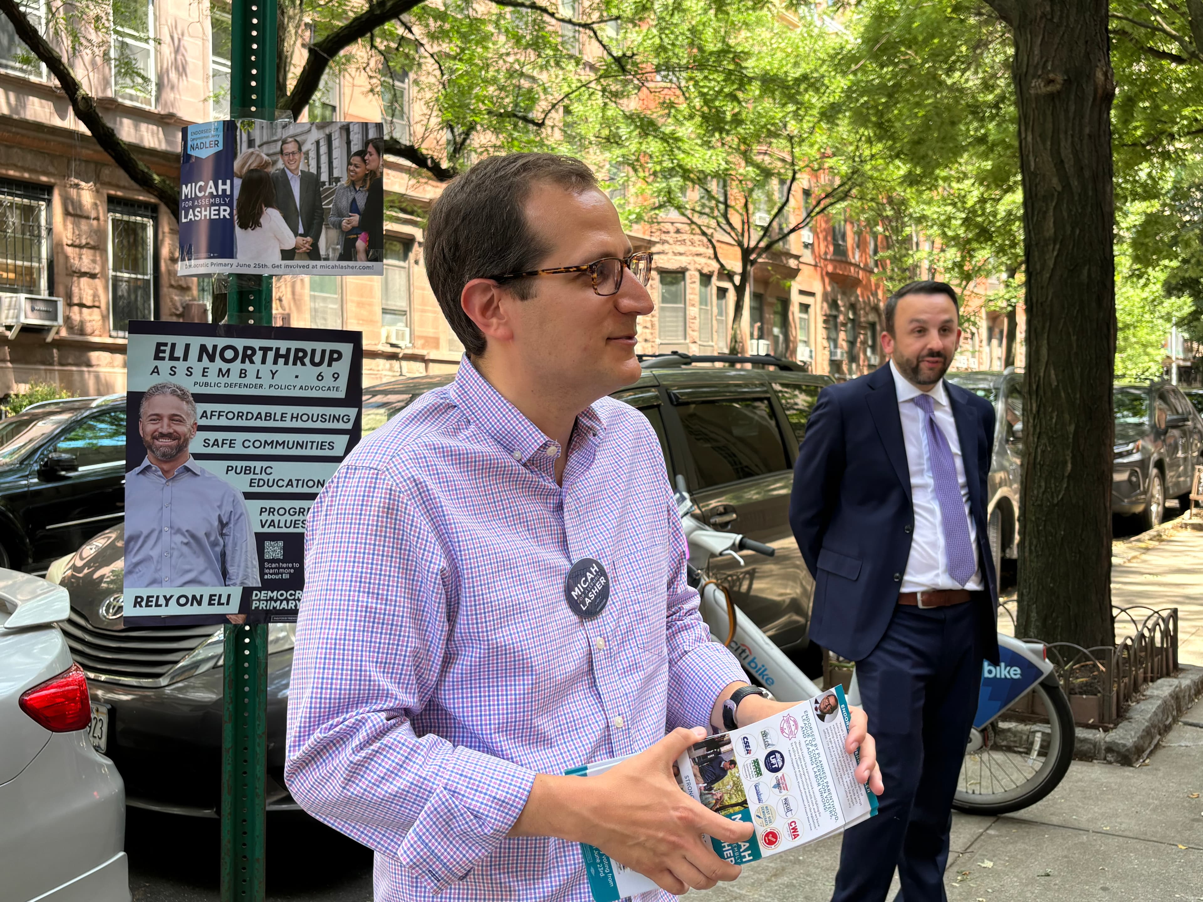 Micah Lasher, a veteran in Democratic politics, faces scrutiny from rivals