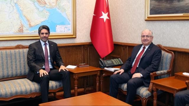 Bakan Güler, Katar'ın Ankara Büyükelçisi AlHenzab'ı kabul etti