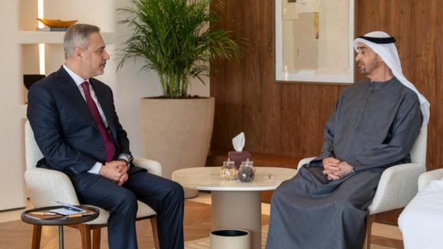 Hakan Fidan BAE Devlet Başkanı Al Nahyan tarafından kabul edildi