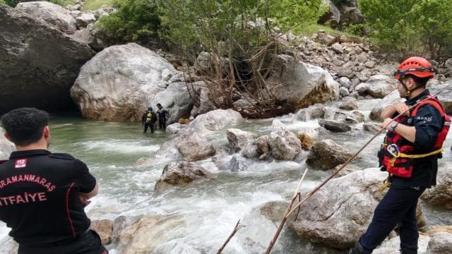 Kahramanmaraş'ta nehirde kaybolan kişinin aranması 4. günde devam ediyor