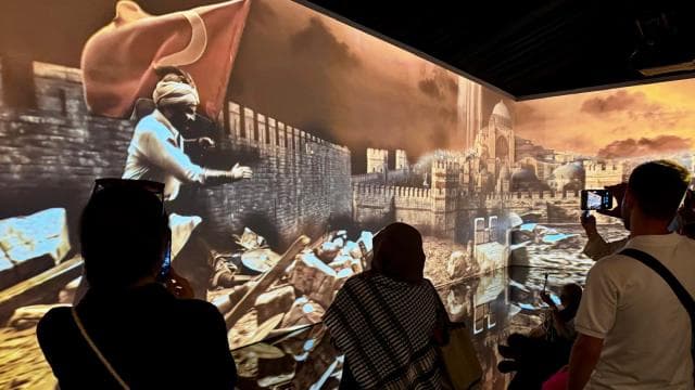 İstanbul'un Fethi temalı görsel çadıra ilgi büyük