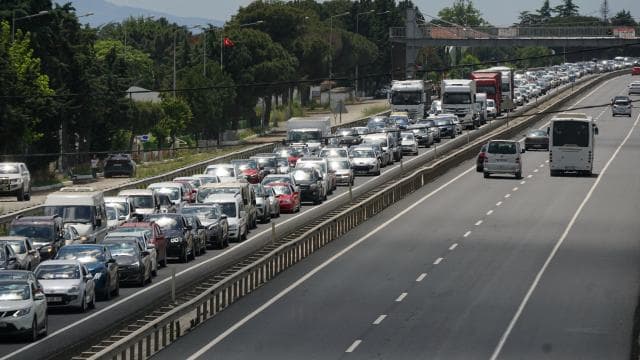 Kurban Bayramı dönüş yolculukları Tekirdağ'da yoğunluk oluşturdu
