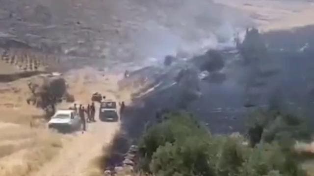 İsrailliler Batı Şeriada buğday tarlalarını ateşe verdi