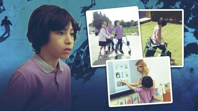 Serebral palsili Şükrü'nün eğitimdeki azmi örnek oluyor