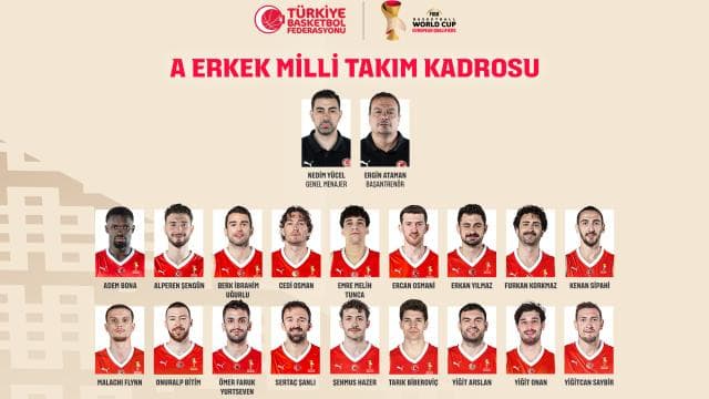 A Milli Basketbol Takımı'nın Bosna Hersek ve İsviçre maçları kadrosu belli oldu