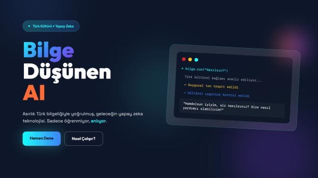 Türkiye'nin yeni yapay zeka modeli BİLGE tanıtıldı