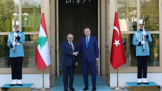 Cumhurbaşkanı Erdoğan, Lübnan Başbakanı Salam'ı kabul etti