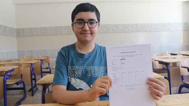 LGS'de tam puan alan Sefa Fırat mühendis olmayı hedefliyor