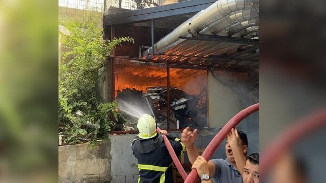 Muğla'da hastanenin jeneratör dairesinde yangın çıktı