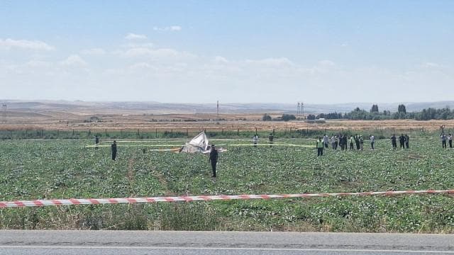 Ankara'da eğitim helikopteri kazasında bir kişi hayatını kaybetti