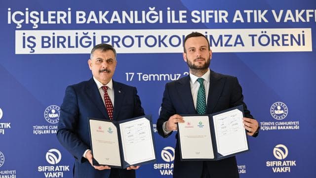 İçişleri Bakanlığı ve Sıfır Atık Vakfı sıfır atık protokolü imzaladı